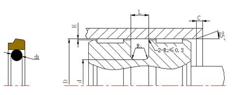 密封件,階梯型組合密封件結構圖