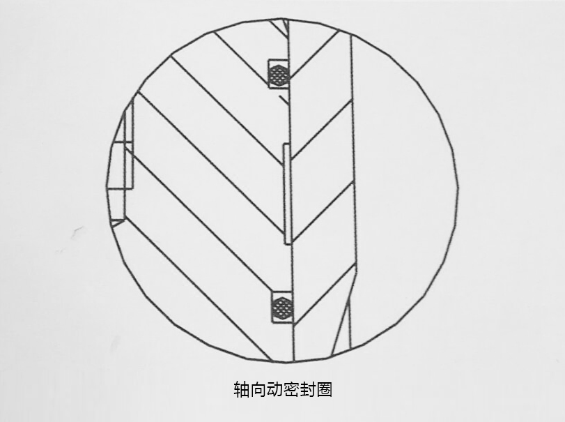 o型密封圈，軸向動密封圈結(jié)構(gòu)圖