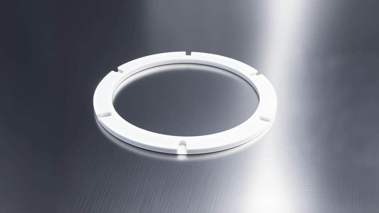 四氟六片密封件 - 由聚四氟乙烯的造的密封件，化工行業(yè)、設備是造粒機。