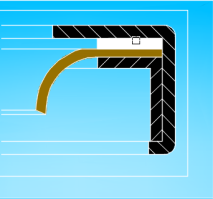 帶黃片不銹鋼油封(配套油封)