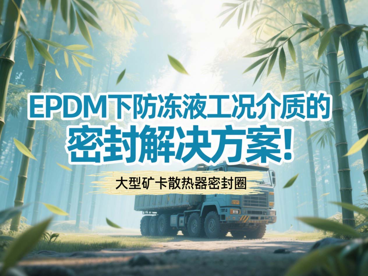 大型礦卡散熱器密封圈 ? EPDM下防凍液工況介質(zhì)的密封解決方案！