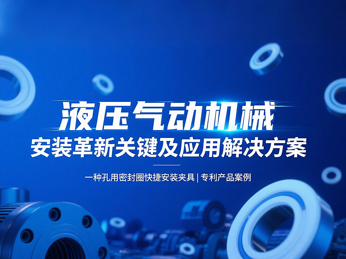 專利產(chǎn)品案例 ? 一種孔用密封圈快捷安裝夾具:液壓氣動機械的革新安裝工藝關(guān)鍵及應用解決方案!