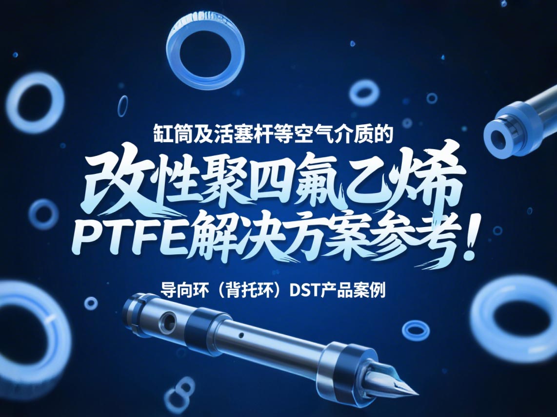 導向環(背托環)DST產品案例 ? 缸筒及活塞桿等空氣介質的改性聚四氟乙烯PTFE解決方案參考!